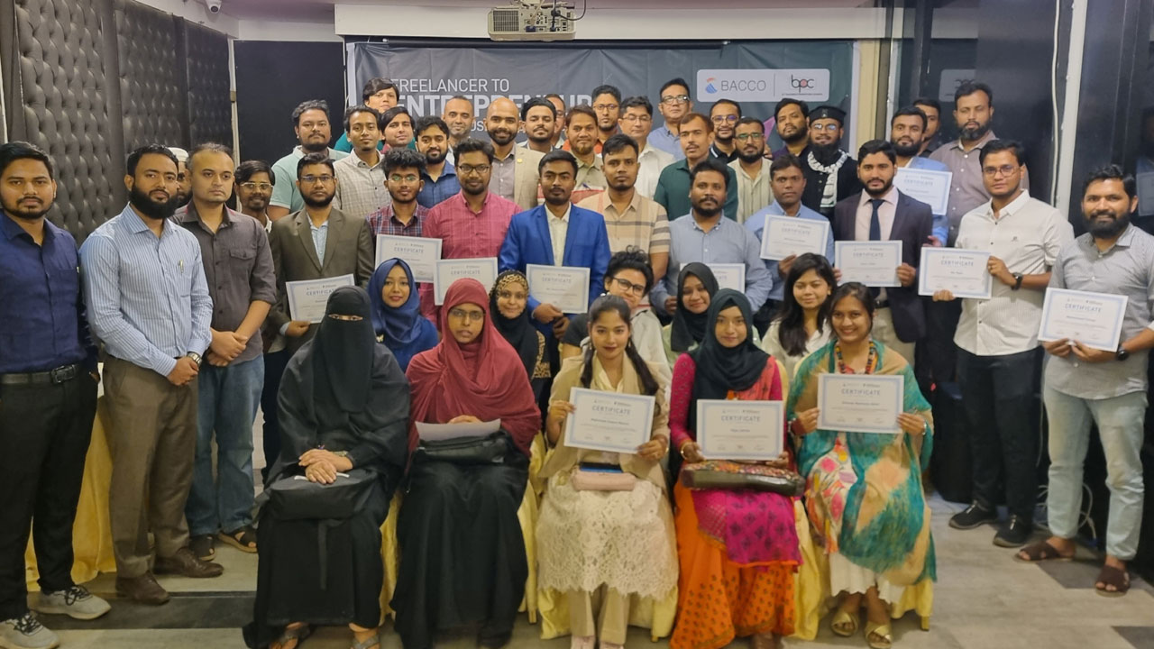 ৬০ জন ফ্রিল্যান্সারকে উদ্যোক্তা হওয়ার প্রশিক্ষণ দিলো বাক্কো