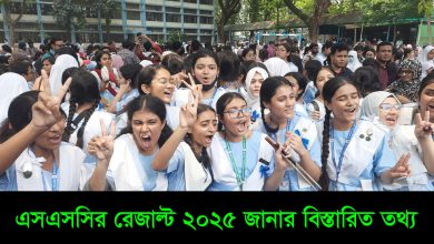 SSC Result 2025 - এসএসসির রেজাল্ট ২০২৫ জানার বিস্তারিত তথ্য